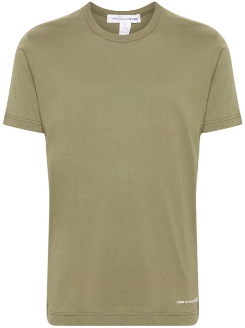 T-shirt con logo COMME DES GARÇONS SHIRT | FMT020S243KHAKI